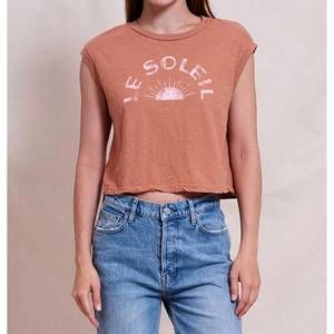 NEW SUNDRY le soleil tank in vintage rust